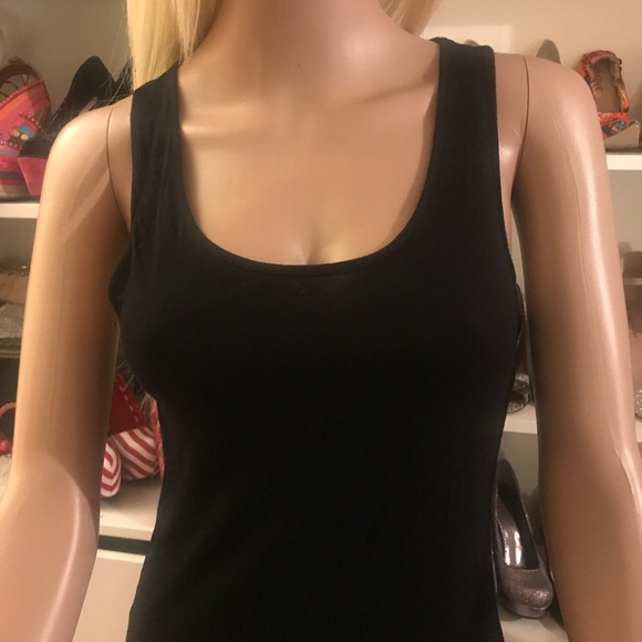 Twentyone Black T-Shirt Dress W/Ruffles - Picture 4 of 6